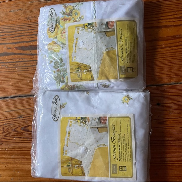 VINTAGE Sears French Bouquet Percale Sheets